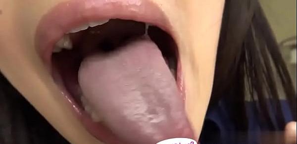  Japanese Asian Tongue Spit Face Nose Licking Sucking Kissing Handjob Fetish - More at fetish-master.net